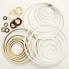 나무링 메탈링 드림캐쳐재료 DIY, 드림캐쳐 플라스틱 링10cm(2개)