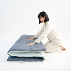 휴문 스르륵 5존 체압분산 접이식 토퍼 매트리스 (보관벨트 포함)