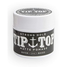 TIP TOP 매트 워터 베이스 스트롱 홀드 포마드 120.5g(4.2온스), 120.5g, 1