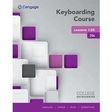 (영문도서) Keyboarding Course Lessons 1-25 Paperback, Cengage Learning, English, 9781337103251