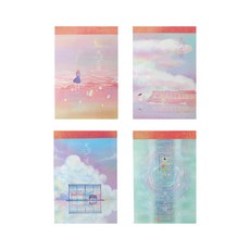 【CHL】天空之境 PVC上翻便簽本 便條本 MEMO紙 款式隨機出貨, 1個, 隨機出貨