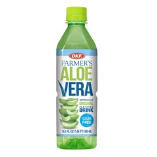 알로에 베라 킹 (무설탕) - 500ml (10팩) Aloe Vera Farmers (Sugar Free) - 16.9 Fl Oz (Pack of 10), 1개