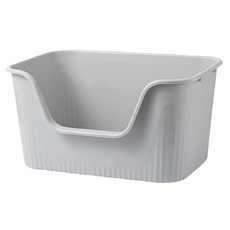 寵星球 開放式特大貓砂盆/便盆 (防噴尿/送貓砂鏟), 1個, 紳士灰+綠色+黃色+藍色+粉色+白色