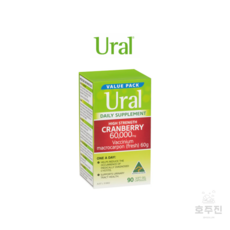 [우랄] 호주 고강도 크랜베리 방광염 요도염 요로건강 영양제 60000mg 90캡슐 (3개월분), 1개, 90정