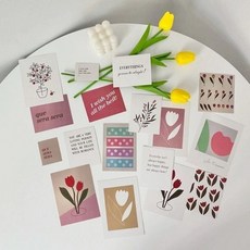 엽서 세트 꽃 chl+4267Ov