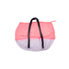 寵物洗澡固定袋，貓咪美容剪甲清潔網袋，多功能防抓寵物用品, 粉色