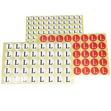 20mm 사이즈스티커 의류 옷 매장 XS S M L XL XXL 3XL 4XL 5XL, 화이트-L