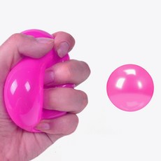 누누마켓 벽에 붙는 야광 스퀴시 탱탱볼(15세이상) 스트레스 촉감 토이, 1개, 색상랜덤