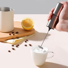 Sgirl 304 스텐 전동 미니 우유거품기 자동휘핑기 무선 머랭치기 기계 계란거품기, KJBQ-9