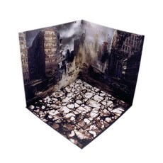 미니어쳐 배경 DIY 피규어 모형 아크릴 풍경 소품, Q