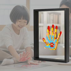 가족 커플 손도장 손바닥 발도장 발바닥 액자 diy, 1개, 블랙