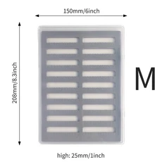 MAXIMUMCATCH 다양한 크기의 플라이 낚시 상자 투명 양면 방수 태클 박스 슬릿 폼 및 손쉬운 그립 포함, 07 DS HB16B