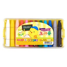 동아 노랑병아리 크레용, 12색, 1세트