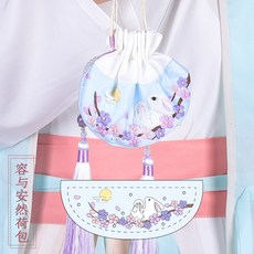 동양 자수 diy 세트 초보자 취미 패키지, E_온화하고 안심 재료 패키지+밴드