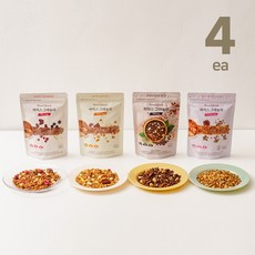 엄선한 견과 통곡물이 가득 파머스그래놀라 귀리 단백질 시리얼 4개, 솔티드버터2+초콜릿넛츠2