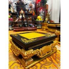 華誠 神像疊座 多種尺寸 仿茄苳入雙色實木底座