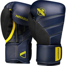 HAYABUSA T3 拳擊手套, 1個, 18oz, 藍黃色