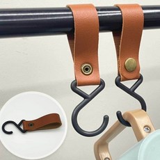 인디언행어 가죽 캠핑 고리 브라운 인디언행어고리 캠핑용 eso+5015hS