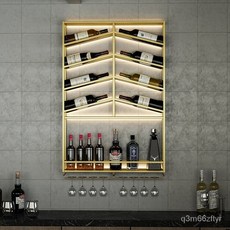 北歐壁掛紅酒架置物架 - 客廳酒櫃酒杯收納展示架, 1個