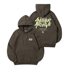 브랜드정품 어나더 아카이브 ANOTHER ARCHIVE FB 그래피티 로고 후드티_브라운 253597