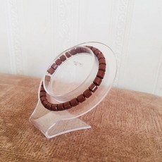 맥반석 팔찌 칭다오 멀티 팔찌 오크라 팔찌 음이온 토마린 팔찌 손목 보호대 팔찌, 커피색 작은 원통 팔찌