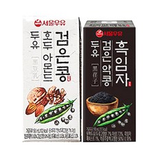 서울우유 두유 흑임자 검은 약콩 20p + 검은콩 호두 아몬드 20p, 190ml, 1세트