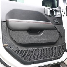 TN 지프 랭글러 루비콘 4도어 간편부착 도어커버 흠집 오염 방지 호환 몰딩, 펠트