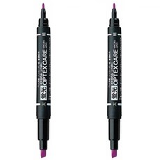 제브라 옵텍스 케어 형광펜 WKCR1 + 사은품(모닝 3색), 2개, 퍼플(PU)