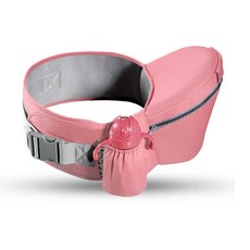 싱글 베이비 캐리어 허리 스툴 워커 아기 슬링 홀드 벨트 배낭 힙 시트 어린이 조절식, 분홍색