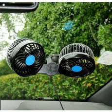 차량용 듀얼 선풍기 흡착식 서큘레이터 자동차 자동차용 각도조절 12V 24V 화물차, 흡착식 차량용 선풍기 24V