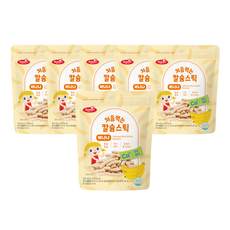 베베스트 칼슘 스틱 유아 쌀과자, 바나나, 40g, 6개