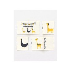 퀼트스타 애니멀 프렌즈 핸드메이드 끼워라벨, 4개