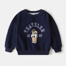 아동 라운드넥 맨투맨 긴팔 티셔츠