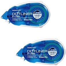 고쿠요 테이프 풀 도트 라이너 강접착 타입 타DM40008 2세트, 1개