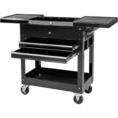 토린 ATC310B-1 서비스 유틸리티 도구 캐비닛 카트 서랍 슬라이드 탑 2개 350파운드 - 블랙, 350LBS With Top Work Surface