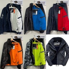 Superdry Attacker 風衣 外套 刷毛 立領, 4. 迷彩X橘,L, 1個