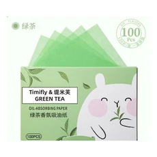 100/150개입 페이스 오일 블로팅 휴대용 매트 와이프 클렌저 컨트롤 흡수 클리닝 도구, 06 Green