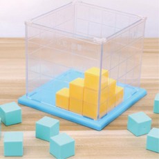 초등 수학 면적 분수 부피 체험교구 2색 조립식 큐브모형 교구활동 수감각 연산 유아, 1개