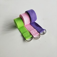 요가 스트랩 벨트 헬스 스트페칭, 1개, 블랙