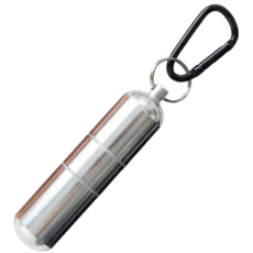 메라빌리아 시크릿캔 휴대용 재떨이 냄새 차단, 1개, 시크릿 실버