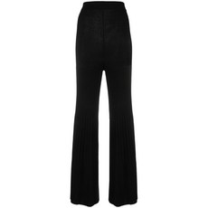 트윈셋 하이웨이스트 골지 와이드 팬츠