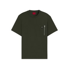 휴고 로고 패치 티셔츠