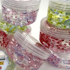 하트 듬뿍 크런치 슬라임 1개 액괴 촉감놀이 쫀득쫀득 만지기 아이선물 학생선물 hol+9747Xv