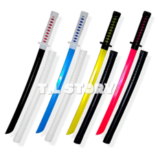 코스프레 플라스틱 칼집 장난감 칼 천하제일 검 장검 무사도 검객 놀이 어린이 선물 답례품 판촉, 랜덤낱개, 1개