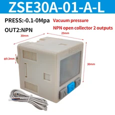 ZSE30A-01-P-L 공압식 고정밀 전자 디지털 디스플레이 압력 스위치 -0.1-1.0MPa, 04 ZSE30A-01-A