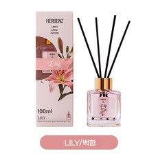 플라워 프루티 무화 디퓨저 세트, 1개, 100ml, 백합