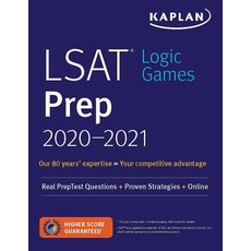LSAT Logic Games Prep 2020-2021: Real Preptest Questions + Proven Strategies + Online Paperback, Kaplan Publishing