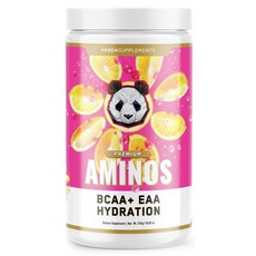 熊貓補充劑 優質胺基酸BCAA+EAA補水粉紅檸檬水, 1個, 534g