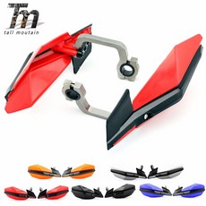 KTM 越野護弓 SMAX FORCE SM250 BWS 握把 改裝CRF KLX KTR DRZ 鋁 重機車把通用護弓, 紅色KTM護手帶支架一對, 1個