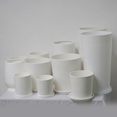 분갈이 인테리어에 좋은 소형 중형 대형 플라스틱 원형 화분 5종 중 택1, 1개, 사이즈